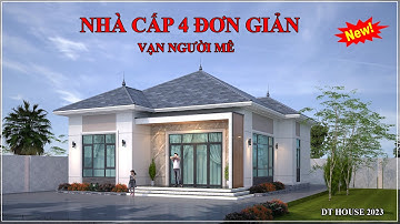 Mẫu nhà Cấp 4 Mái Nhật đơn giản : Vạn Người mê | DT House 2023