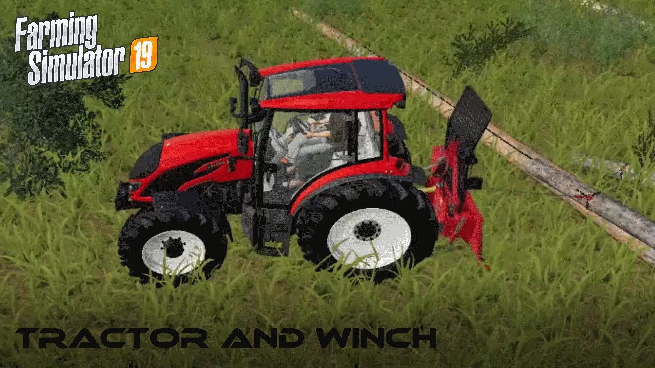 TRACTOR AND WINCH Farming Simulator 2019 Timelapse Dark Forest