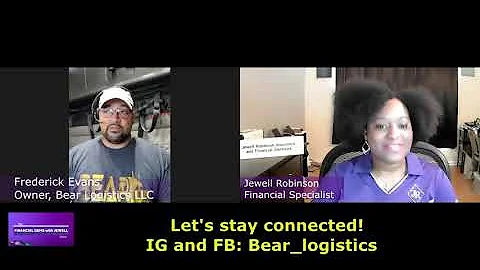 Frederick Evans,  Owner of Bear Logistics, LLC
