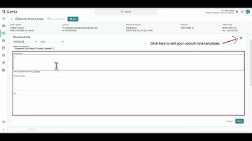 How to create a consult note in Gentu