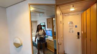 Royal Caribbean Enchantment of the Seas Ocean View Room Tour | Cabin 4012