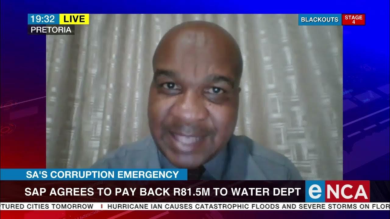 SAP agrees to pay back R81.5m to water dept YouTube