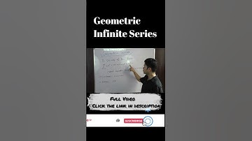 Geometric Series Explained in 1 Minute | Infinite Series Quick Guide #infiniteseries