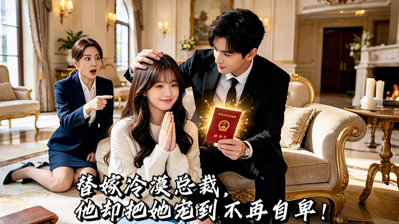💕姐姐逃婚，她被逼替嫁豪門！所有人都以為她是備胎，冷麵霸總卻暗中偏愛，幫她打臉家人、擺平同事刁難！酒會當眾高調官宣，從自卑孤女變被豪門太太！#先婚後愛 #霸總 #drama #multisub
