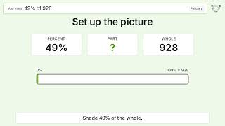 What is 49% of 928 Step-by-Step Percent Video