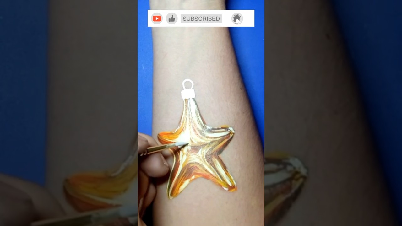 🎄 Realistic Christmas Ornament Face & Body Paint ✨ Vánoční ozdoba: malování na obličej a tělo