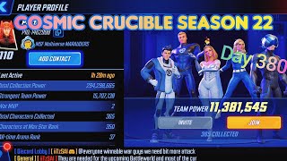 Marvel Strike Force. New Account f2p. Day 380 Week 3 Tiral 2 Cosmic Crucible Season 22 Paxtri