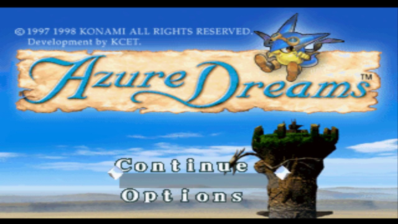 playthrough of Azure Dreams on Playstation 1 emulator