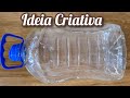 MANEIRA CRIATIVA DE RECICLAR PLÁSTICO - Garrafa de desinfetante - DIY
