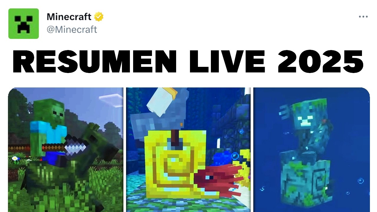 RESUMEN 2ª MINECRAFT LIVE 2025: NUEVO NAUTILUS y LANZA