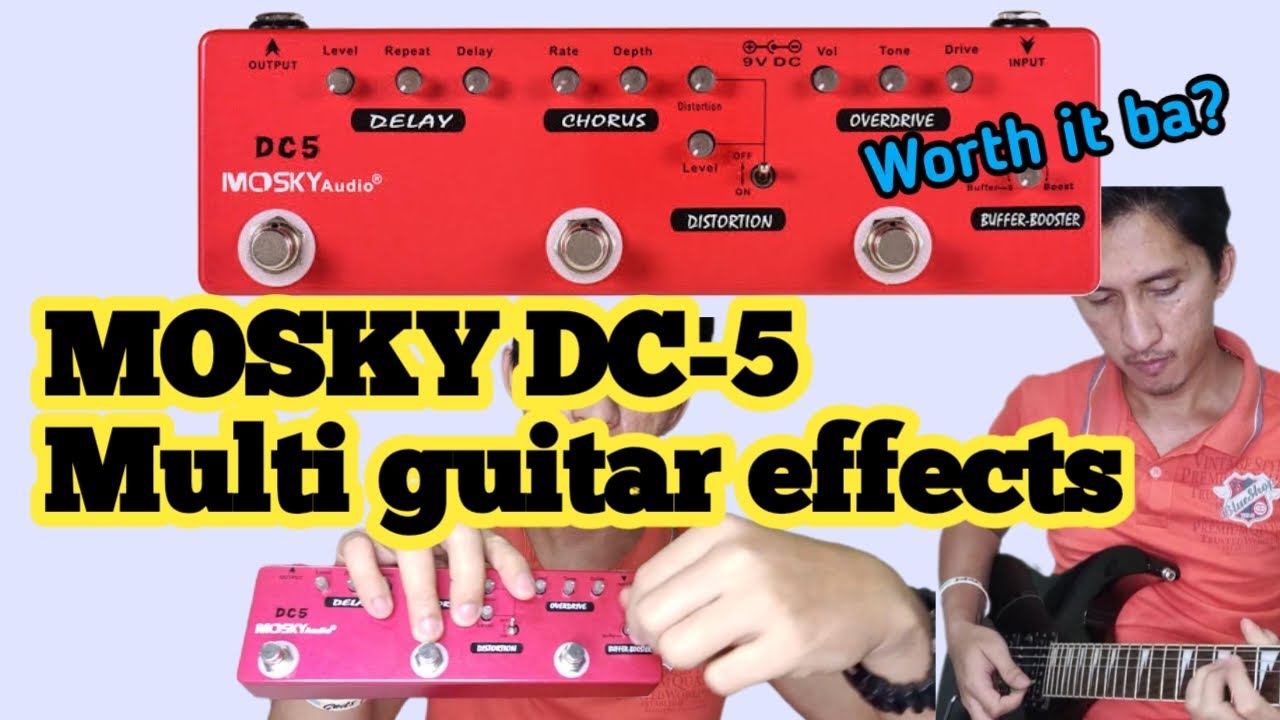 MOSKY DC-5 Guitar Multi Effects Review I McfloodTV - YouTube