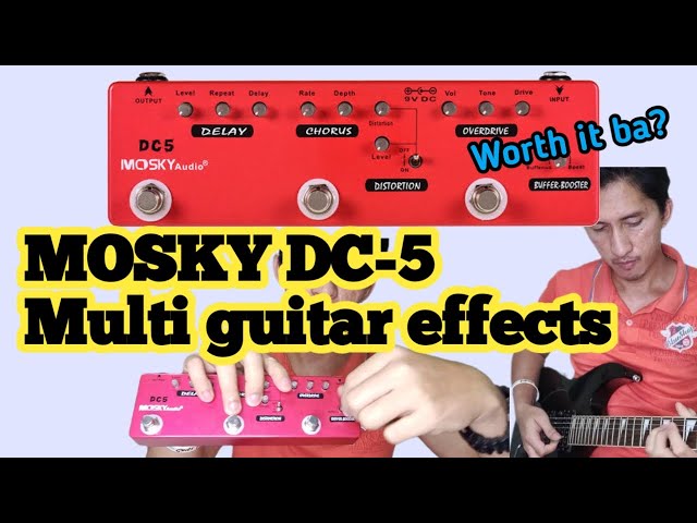 MOSKY DC-5 Guitar Multi Effects Review I McfloodTV - YouTube