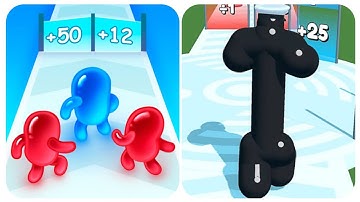 Tall Man Run Vs Join Blob | Max Level Gameplay Comparison | Android iOS Games
