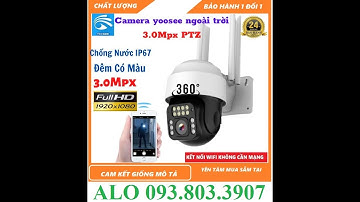 sỉ lẻ Camera ngoài trời Yoosee PTZ 3.0Mpx FHD+ Góc rộng Siêu nét Có màu ban đêm - Camera PTZ 3.0Mpx