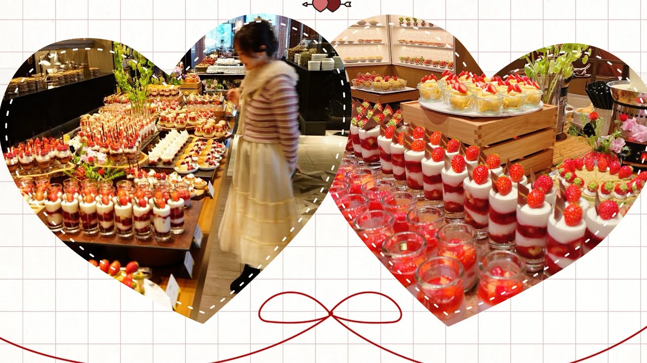 【VLOG #148】苺スイーツ天国🍓 ウェスティンホテル東京「ストロベリーデザートブッフェ」✨💕