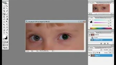 photoshop tutorial Remove red eye