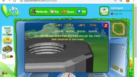 Bin Weevils Track 1 time