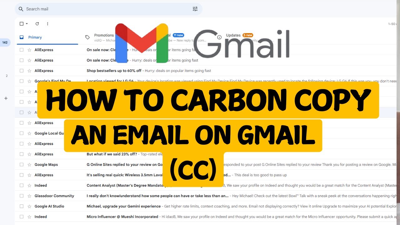 Cc Copy How To Carbon Copy (CC) Of Email Sent On Gmail - Gmail Tips And Tricks ...