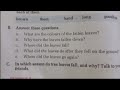 Class 5 English tree leaves chapter all exercise