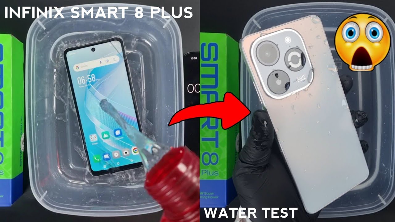 Infinix Smart 8 Plus Water Test 💦💧 Let's See if Smart 8 Plus is Waterproof Or Not? YouTube