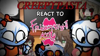 Creepypasta React To Friday Night Funkin VS Hell On Kitty // GCRV // Hello Kitty/Horror // FNF //