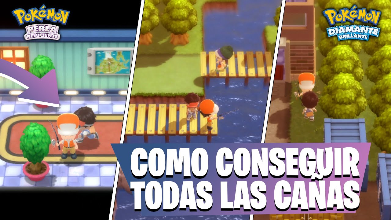 🔥COMO CONSEGUIR CAÑA VIEJA, CAÑA BUENA y SUPERCAÑA en POKEMON PERLA RELUCIENTE o DIAMANTE BRILLANTE🔥
