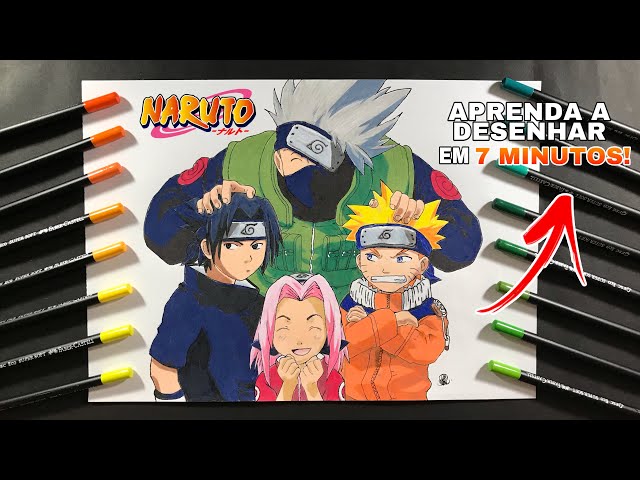 COMO DESENHAR O NARUTO SHIPPUDEN PASSO A PASSO PARA INICIANTES, COMO  DESENHAR O NARUTO SHIPPUDEN PASSO A PASSO PARA INICIANTES - EPISÓDIO 2  fonte- diogo franja