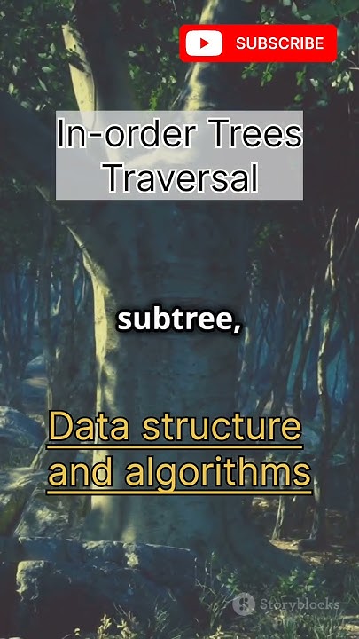 Inorder tree traversal | In-order trees traversal in data structure and ...