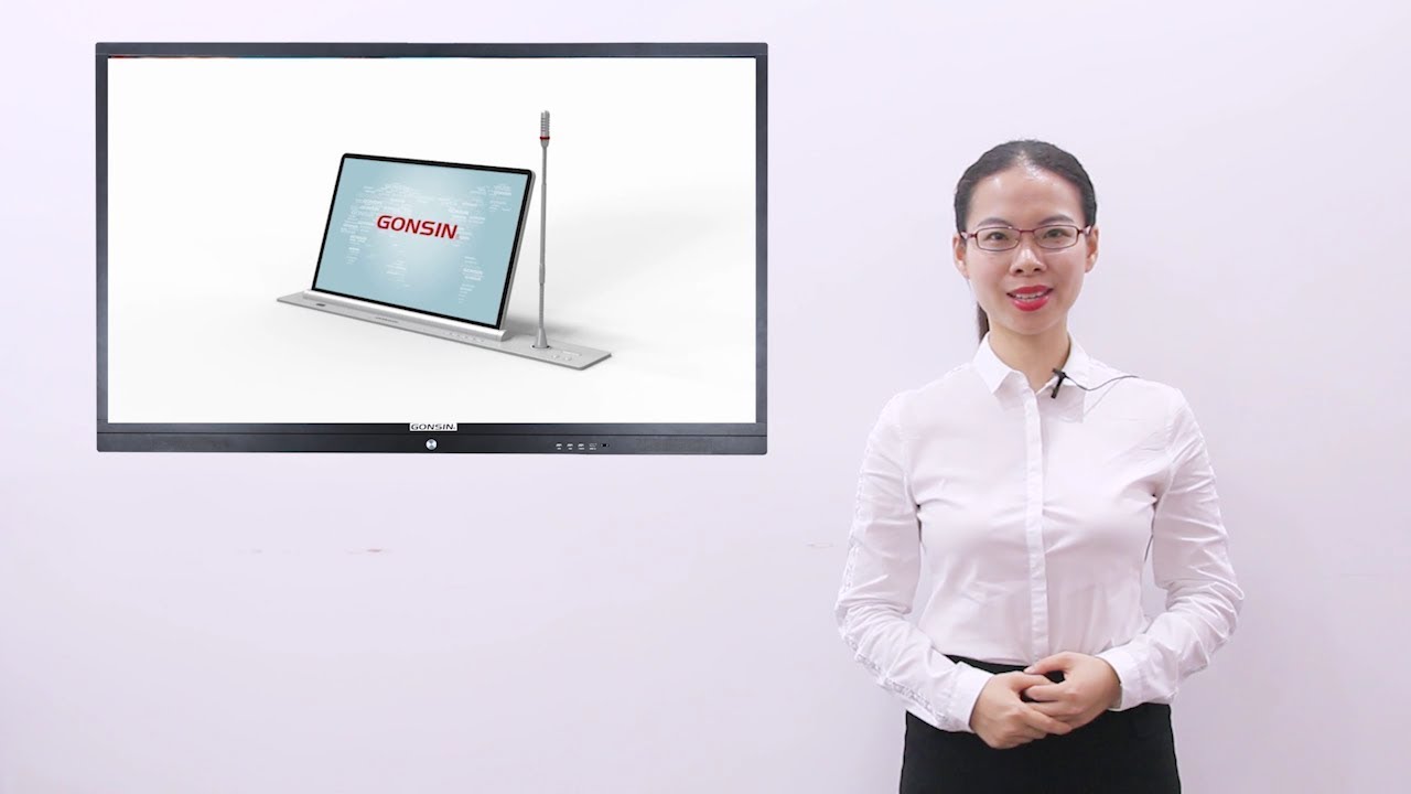 Paperless Conference System—Microphone Lifting All-in-one Terminal