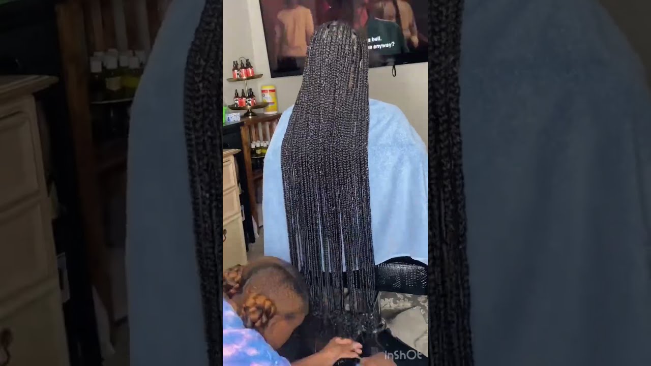 Medium Thigh Length Knotless Braids