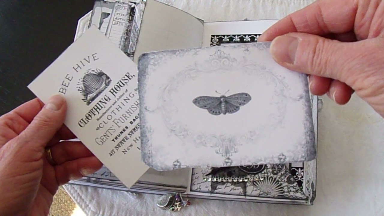 Elegant Black & White Junk Journal Flip Through