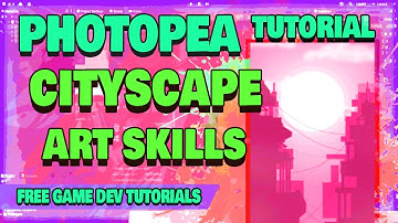 GAME DEV - ART SKILLS TUTORIAL - CITYSCAPE (Tutorial 003) - Free Game Jam Template.