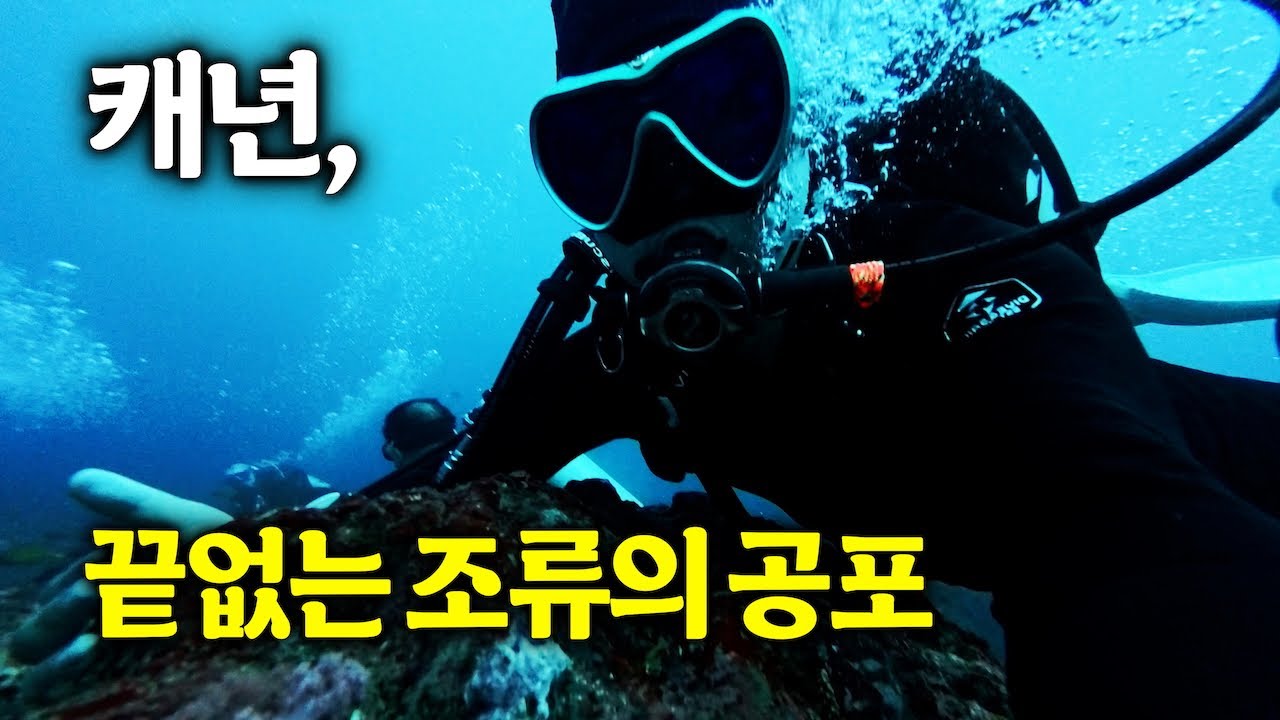 바위를 잡지 않으면 날아간다... 사방비치의 미친 조류 [필리핀 푸에르토갈레라 끝]