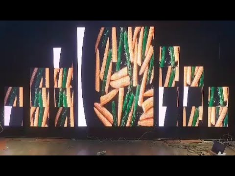 LED screen project installation video