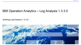 IBM Operation Analytics - Log Analysis - Starting Log Analysis 1.3.3.0