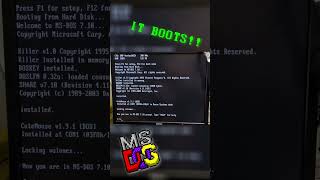 IT BOOTS!! #doscember #doscember2024 #msdos