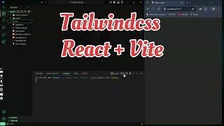 Tailwindcss setup in React Vite project || Tailwindcss with React Vite || Tailwindcss with React