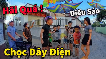 Căng ! Hậu Cáo Và My Tóm Trẩu Tre Chọc Dây Điện Nhặt Diều Sáo Tí Niệm