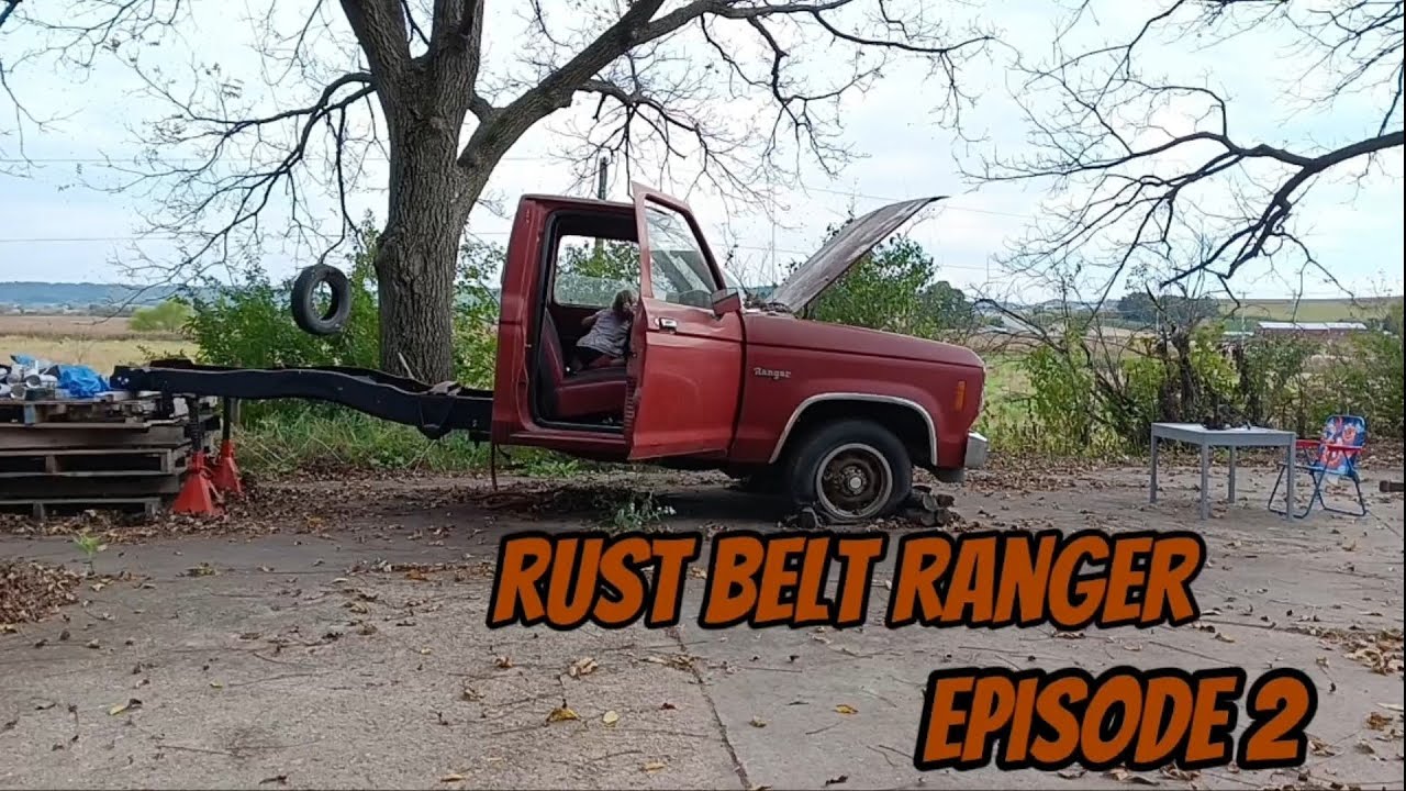 Restoring my grandpa's 1984 Ford Ranger, Priming the frame!! - YouTube