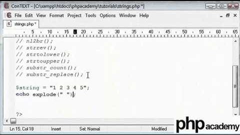 PHP String Functions Part 1 - English