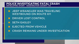 VSP: Man dead after crash on Route 611 in Washington County