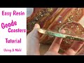 Easy Resin Geode Coasters Using a Resin Mold DIY!