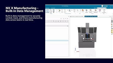 NX X Manufacturing: Built-in Data Management