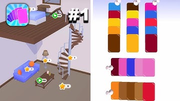 Color Sort Stack - New Release - Hyper Hybrid Casual - Gameplay Walkthrough (iOS & Android)