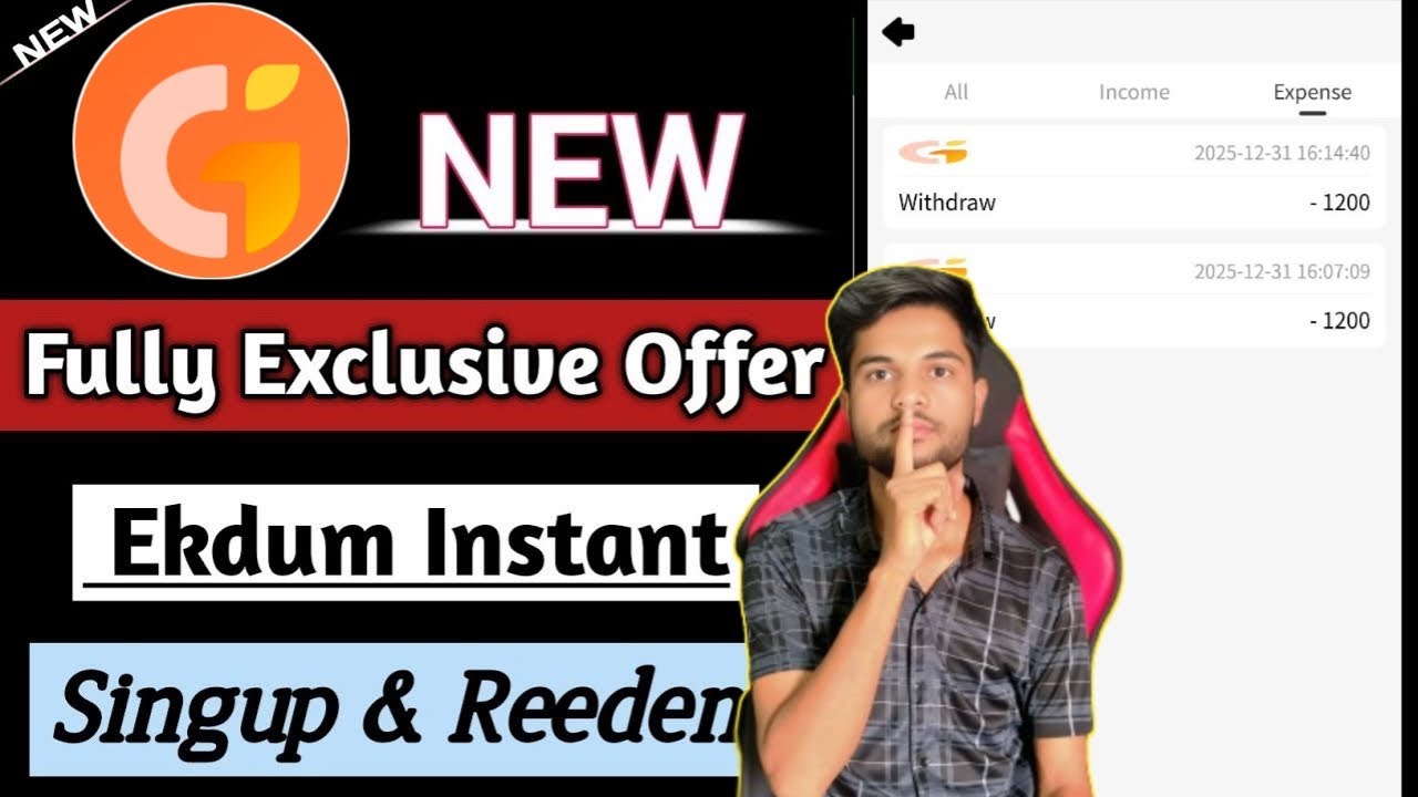 "(1000/- Biggest Trick) New Earning App Today | New Loot Offer Today | New Campaign Loot Today!"