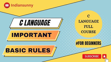 Important Rules of Writing C Program | C Programming Rules