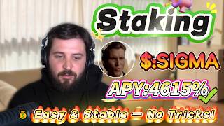 💵 Zero-risk Solana SIGMA staking guide — even beginners can easily earn 4614.97% APY profits!