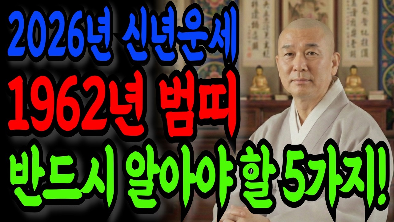 [🐯임인생 범띠 : 신년운세] 범띠에게 불의 해는 정말 위험할까? 2026년 병오년의 진짜 의미