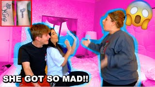 Tattoo Prank On My Mom *SHE GOT MAD*