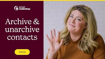 How to Archive & Unarchive Contacts in Mailchimp (2025)
